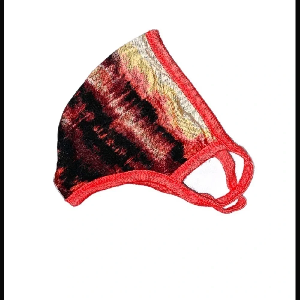 Pink and red Tie dye face mask